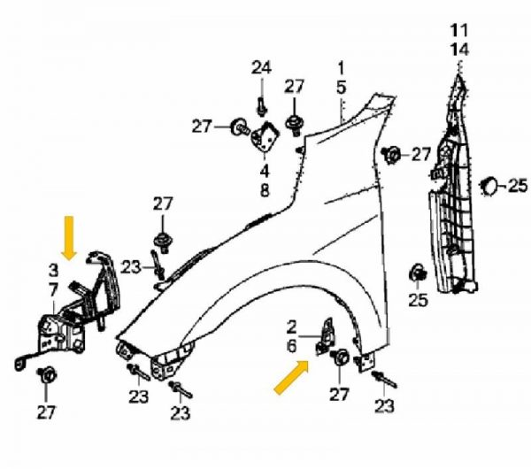 CCC, Mitchell and Audatex 20162017 Honda Civic Fender Society of