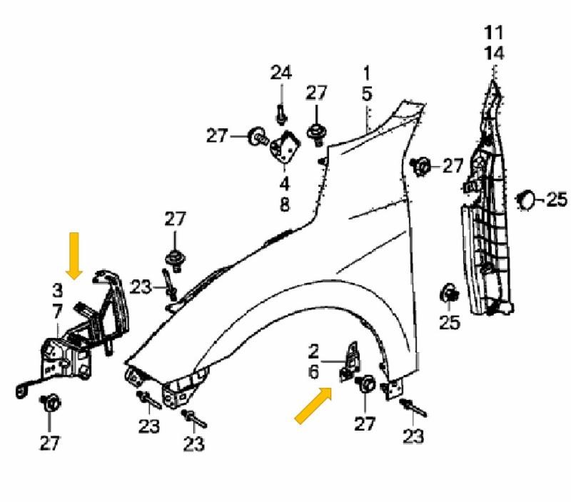 Honda deals civic fender