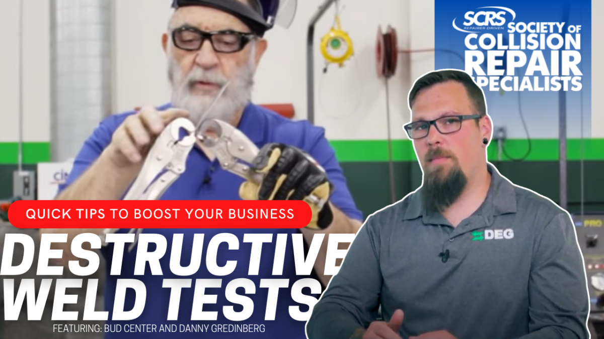 SCRS Quick Tip: Destructive Test Welds – Society of Collision Repair ...