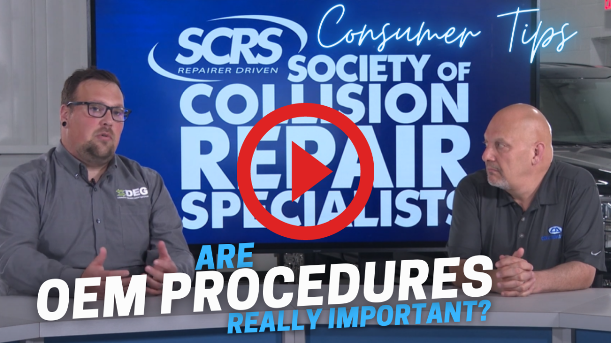 SCRS Consumer Tip: Are OEM Procedures Really Important? – Society of