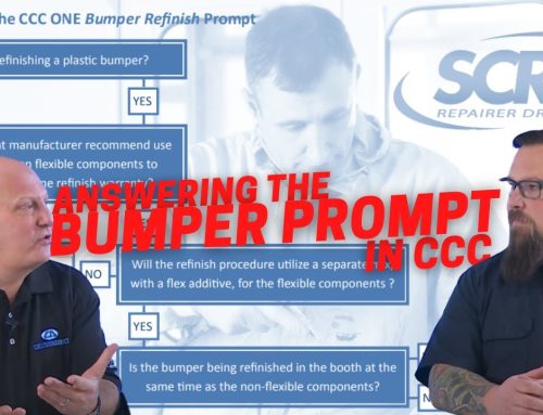 SCRS Quick Tip: Answering the Bumper Prompt in CCC