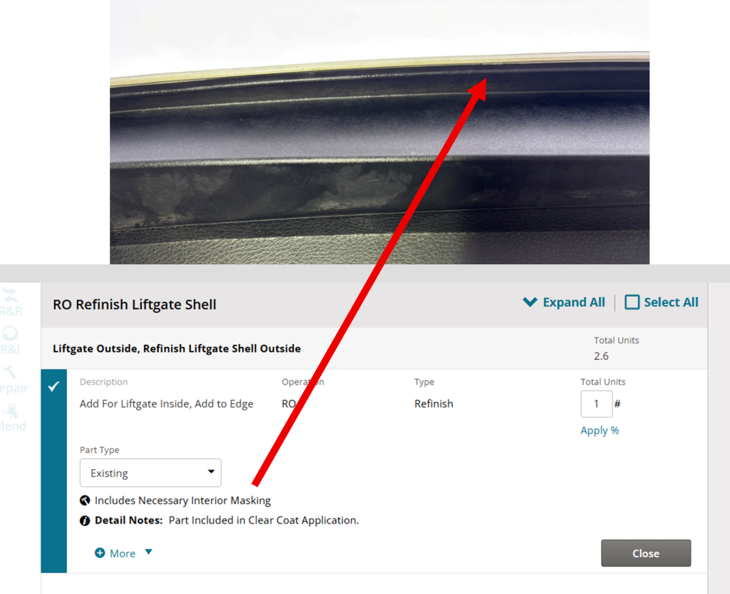 Mitchell liftgate underside